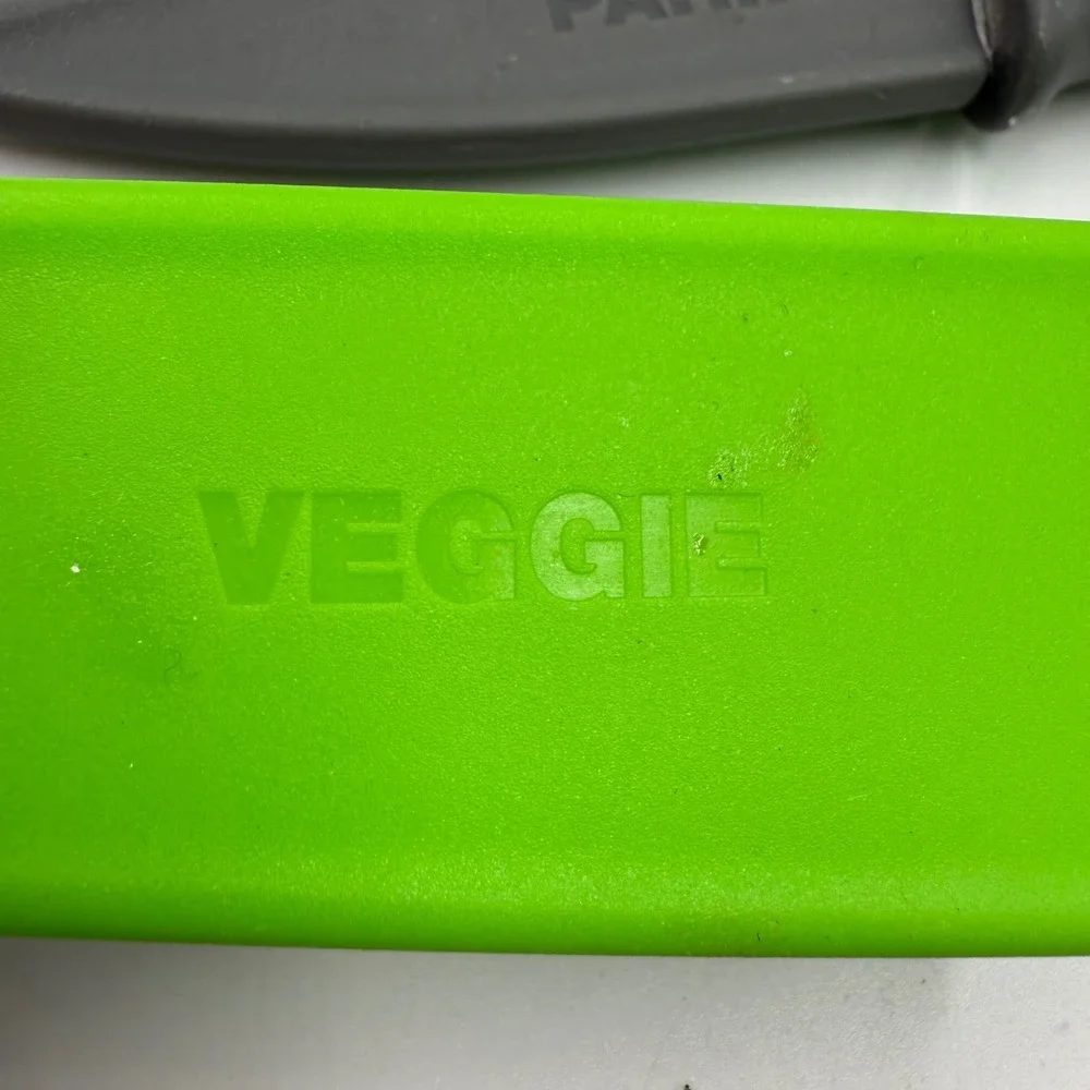 Prep Solutions 3 Piece Kitchen Knife Set Paring Veggie Tomato‎ Red Green Gray